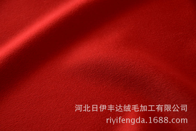 双面纯绒大红 详情2